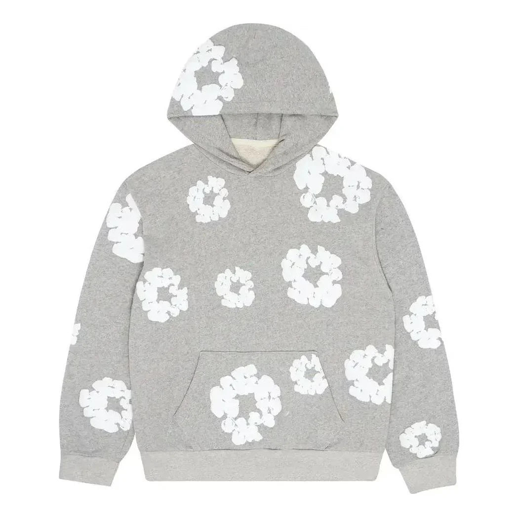 White denim tear hoodie