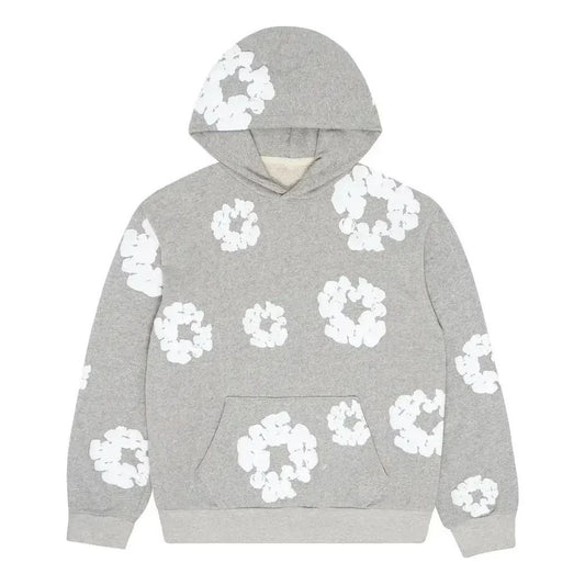 White denim tear hoodie