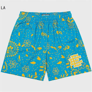 Ee blue and yellow shorts